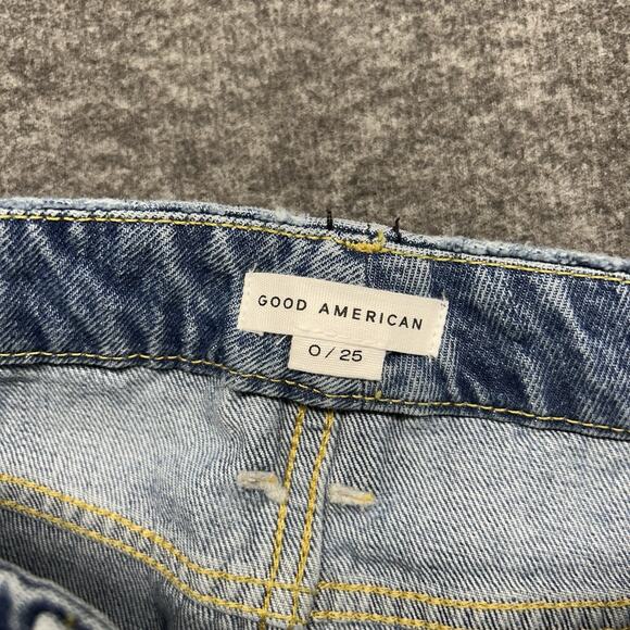 Good American GOOD ’90s‎ LOOSE JEANS GNIL999T BLUE725 Size 0/25 - Picture 6 of 8